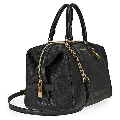 michael kors hope satchel black|Michael Kors grayson satchel black.